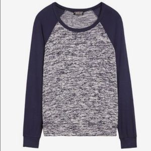 PAPERMOON Fausta Elbow Patch Raglan Knit Top